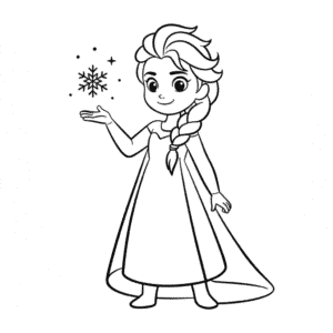 Rysunek Anime Elsa