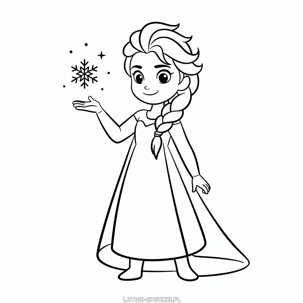 Rysunek Anime Elsa