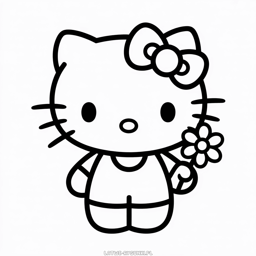 Rysunek Anime Hello Kitty