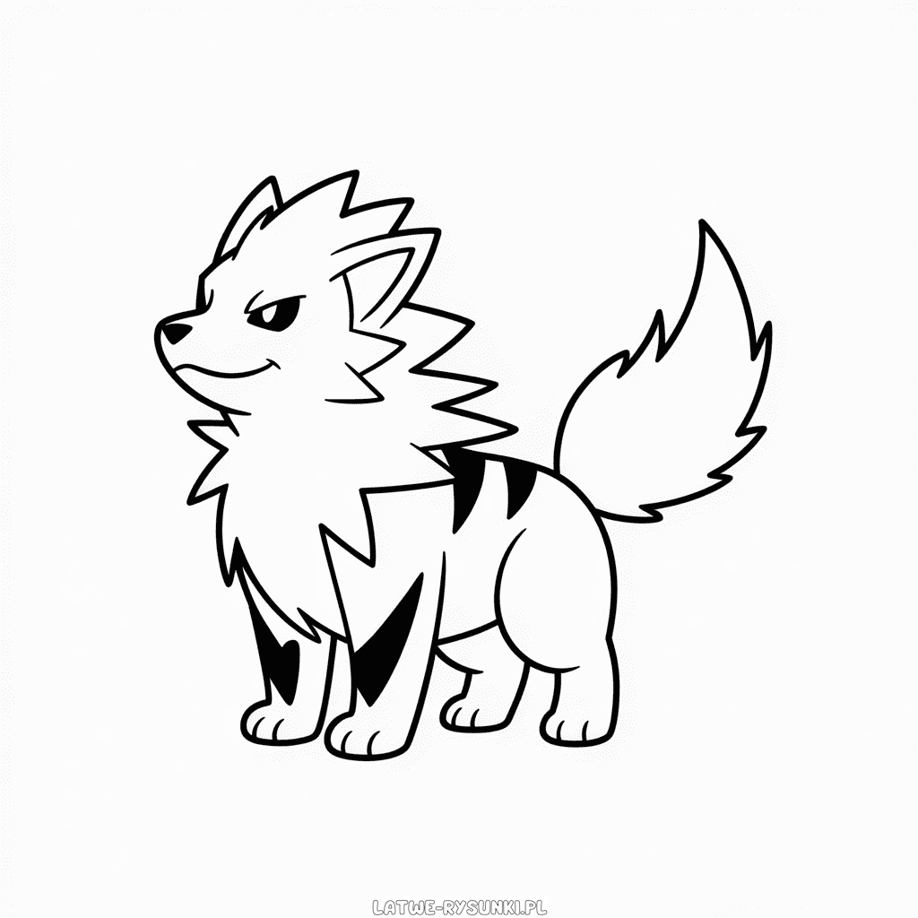 Rysunek Arcanin - Pokémon