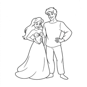 Rysunek Ariel i Eric