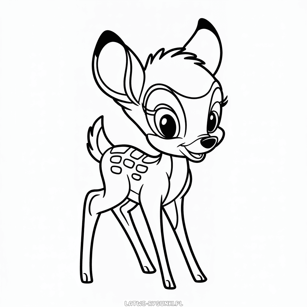 Rysunek Bambi Disney