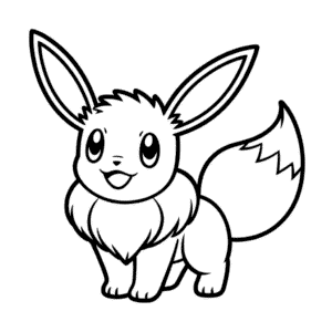 Rysunek Eevee - Pokémon