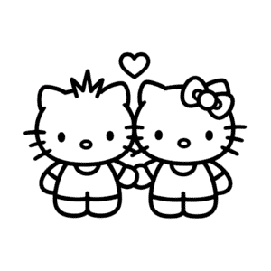 Rysunek Hello Kitty i Dear Daniel