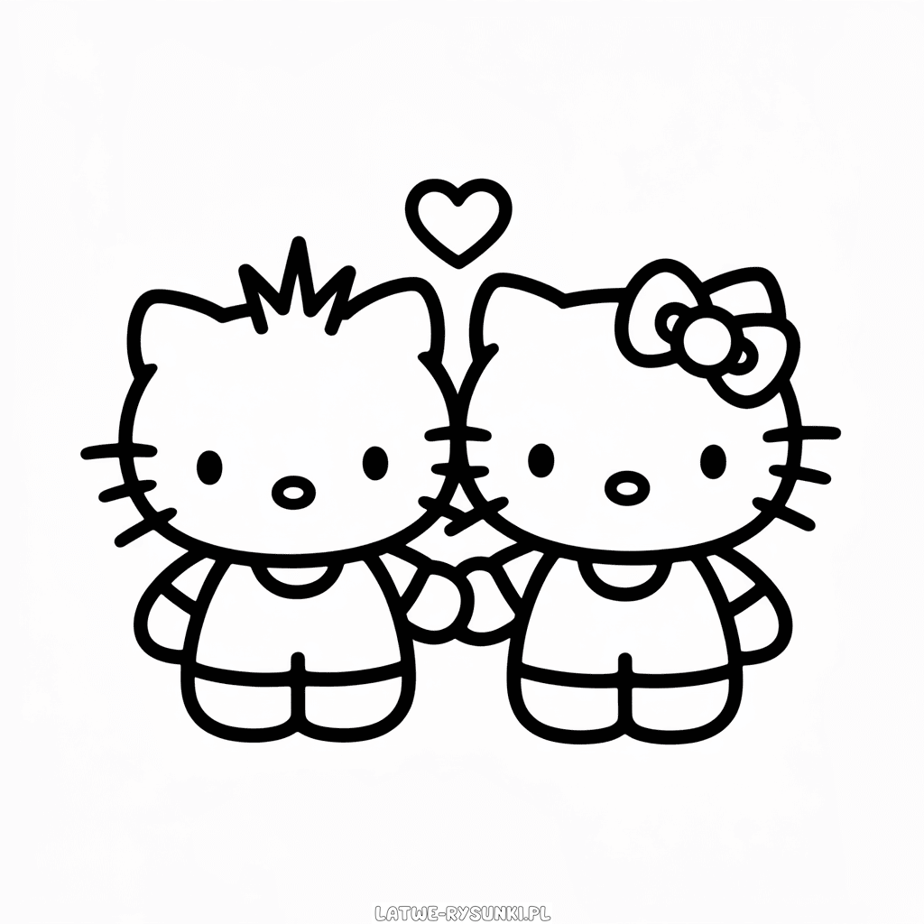 Rysunek Hello Kitty i Dear Daniel