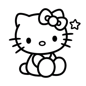 Rysunek Kawaii Hello Kitty