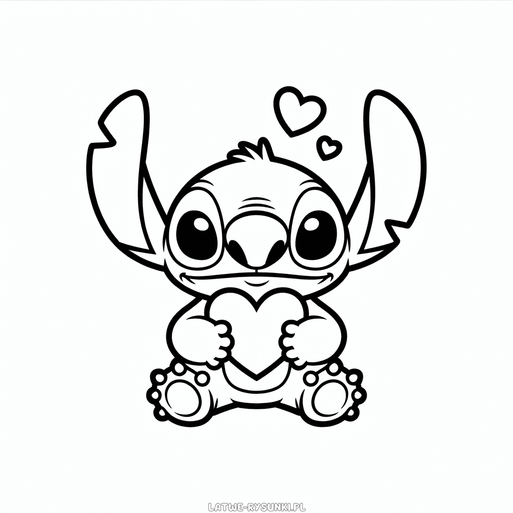 Rysunek Kocham Stitcha