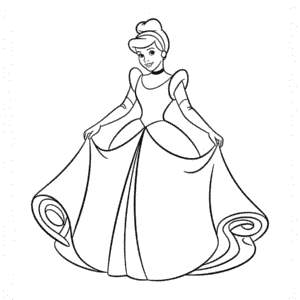 Rysunek Kopciuszek Disney