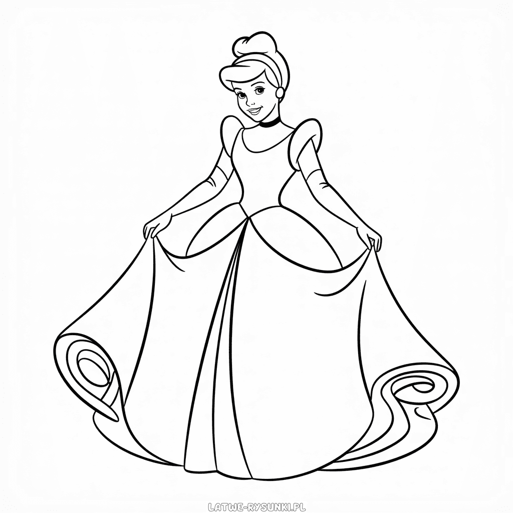 Rysunek Kopciuszek Disney