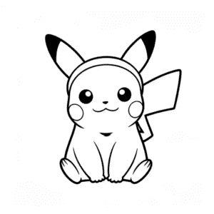 Rysunek Kot Pikachu