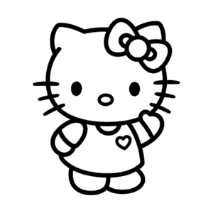 Rysunek Postać Hello Kitty