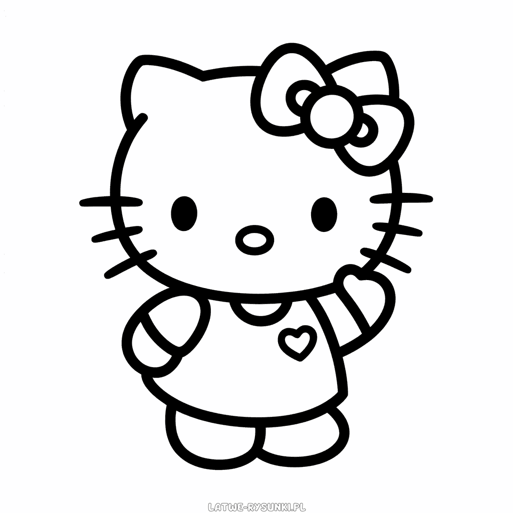 Rysunek Postać Hello Kitty