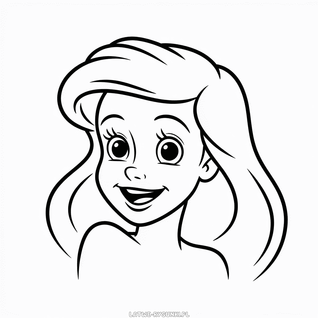 Rysunek Twarz Ariel