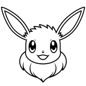 Rysunek Twarz Eevee