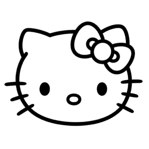 Rysunek Twarz Hello Kitty