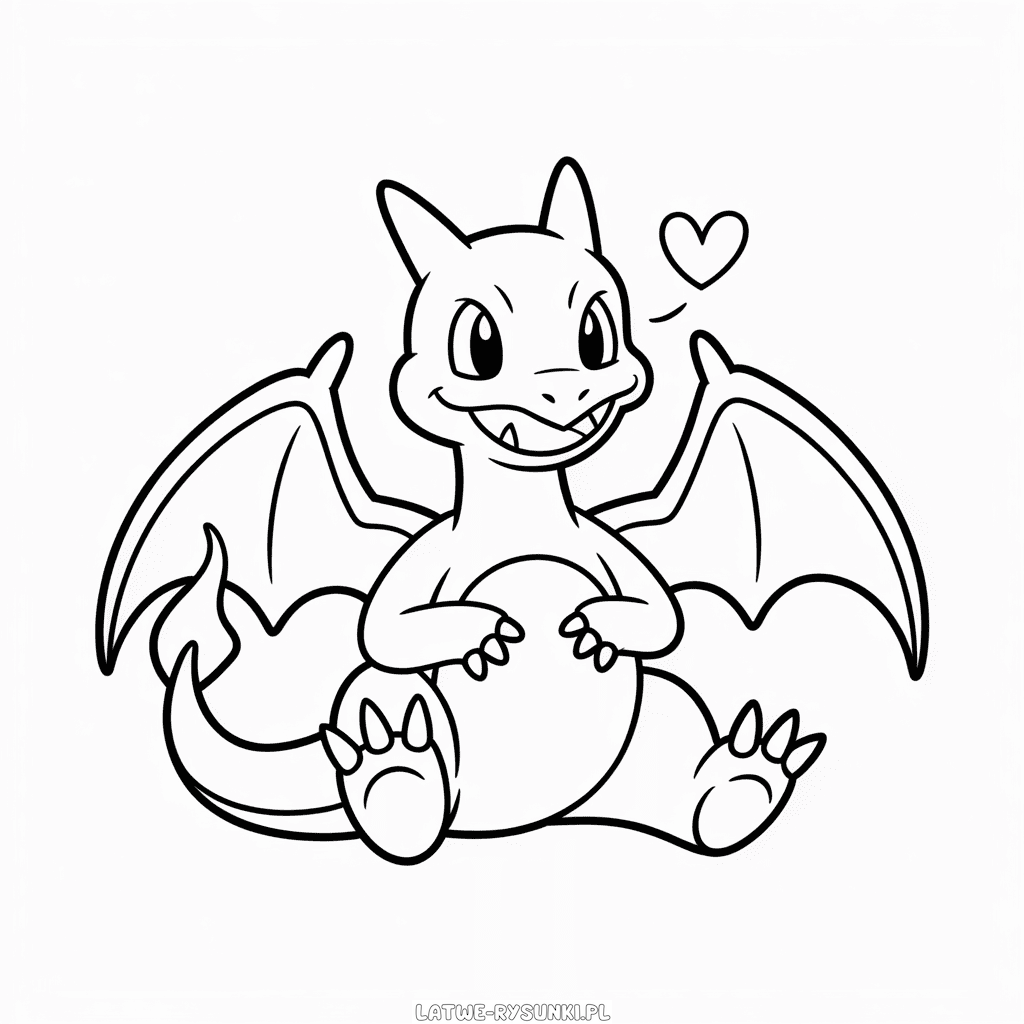 Rysunek Uroczy Charizard