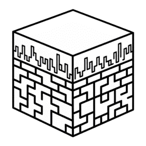 Rysunek Blok z Minecrafta