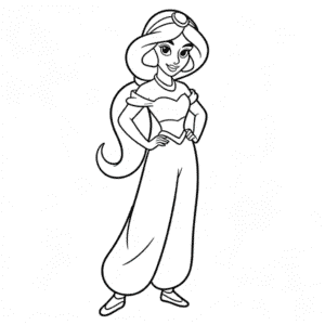 Rysunek Dżasmina Disney Księżniczka