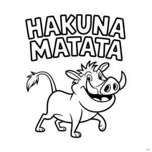 Rysunek Hakuna Matata Król Lew
