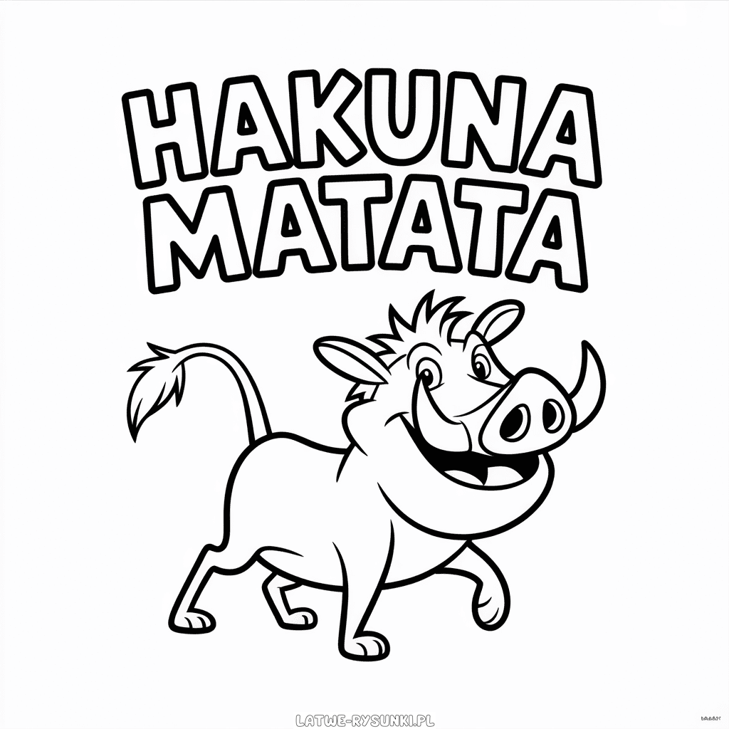 Rysunek Hakuna Matata Król Lew