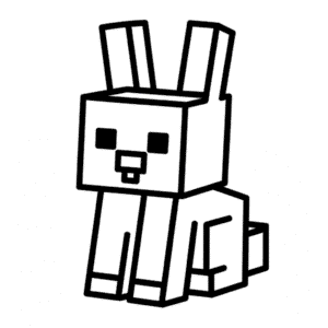 Rysunek Królik Minecraft