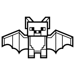 Rysunek Minecraft Nietoperz