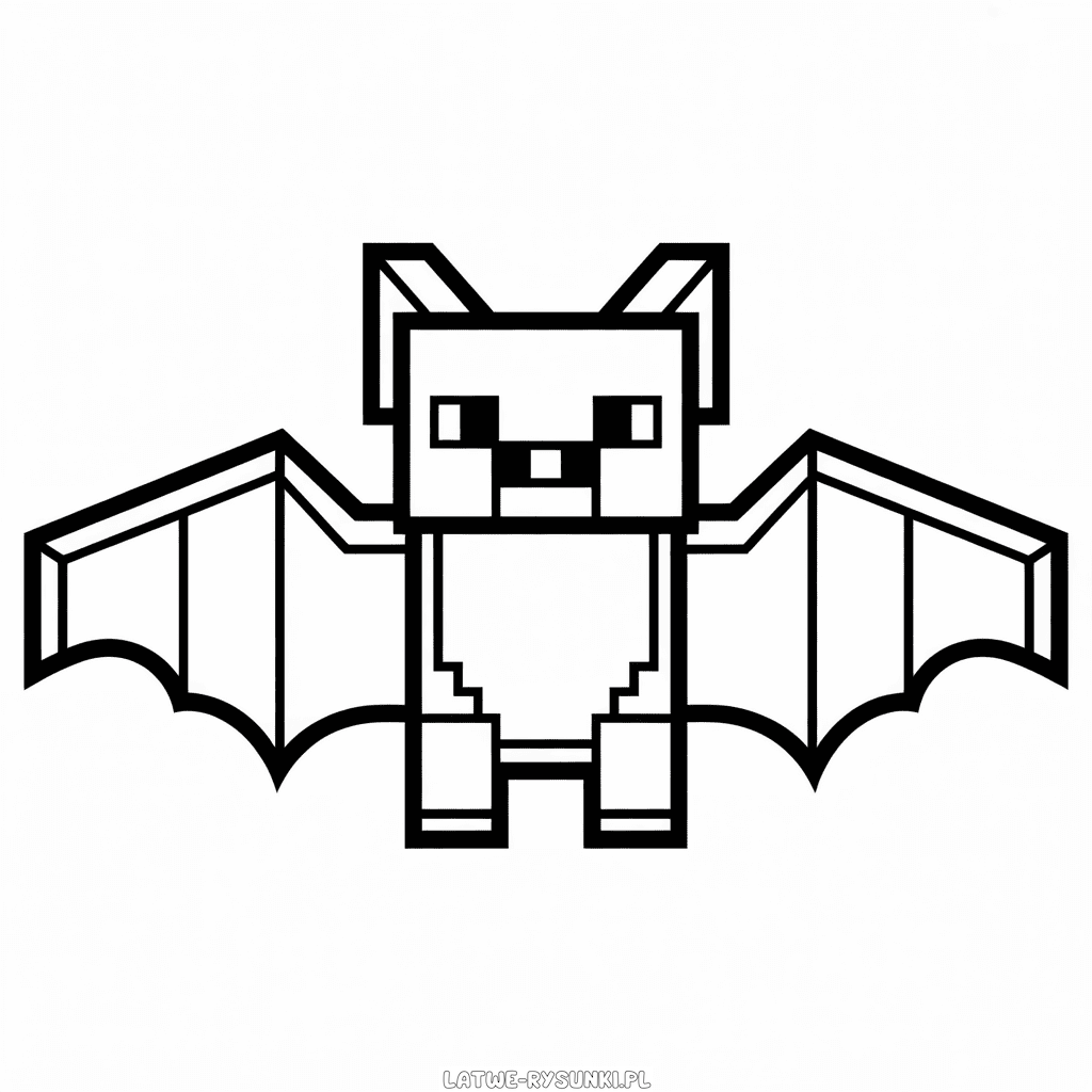 Rysunek Minecraft Nietoperz