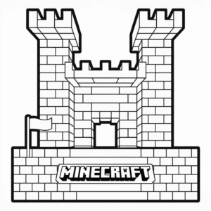 Rysunek Zamek w Minecraft