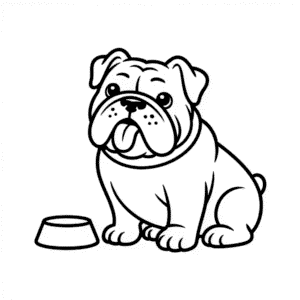 Rysunek Buldog
