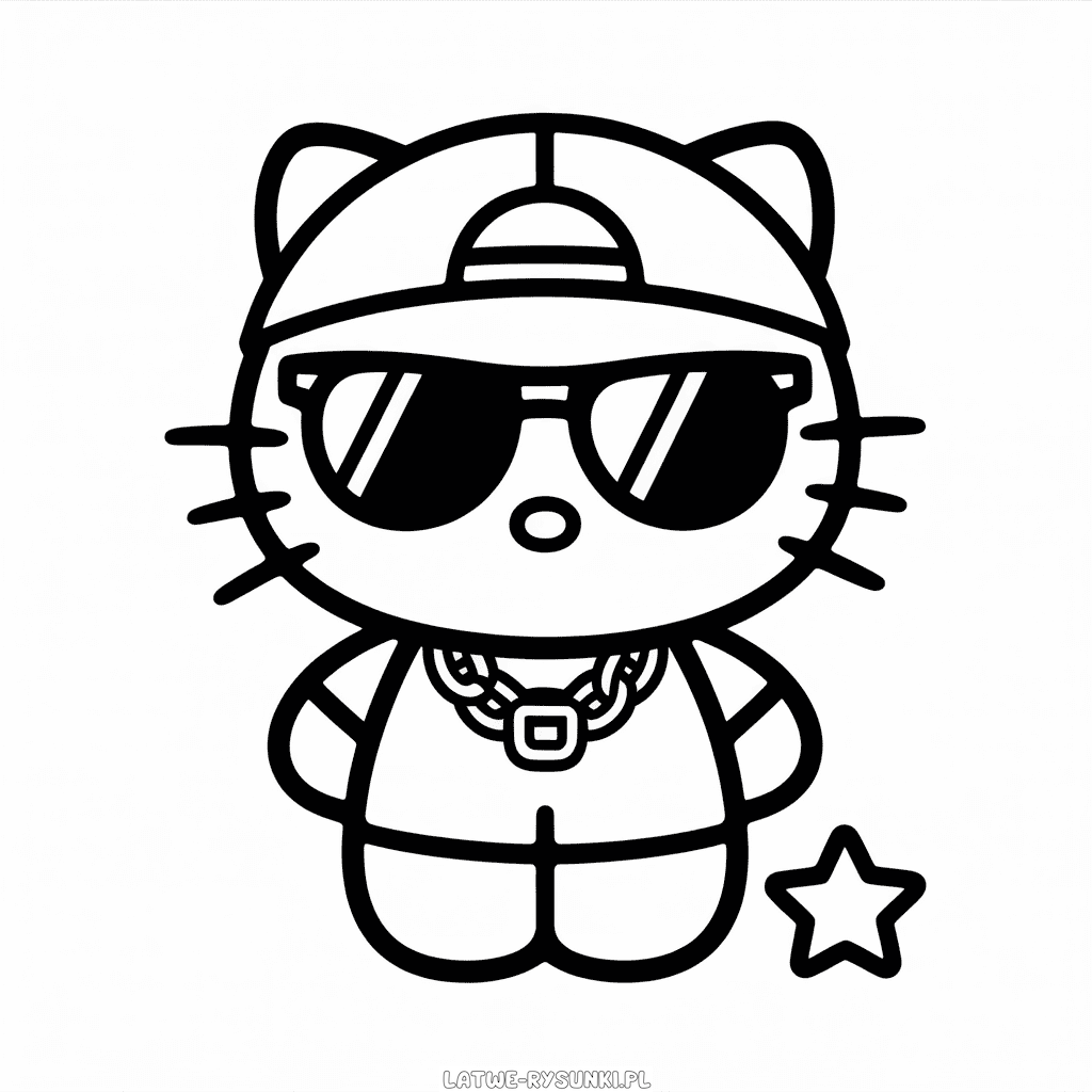 Rysunek Gangster Hello Kitty