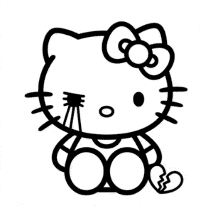 Rysunek Hello Kitty Emo