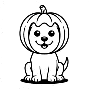 Rysunek Pies na Halloween