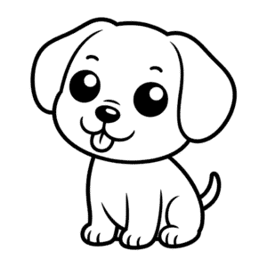 Rysunek Piesek Chibi