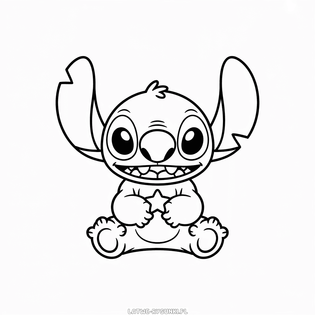 Rysunek Kawaii Stitch