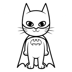 Rysunek Kot Batman