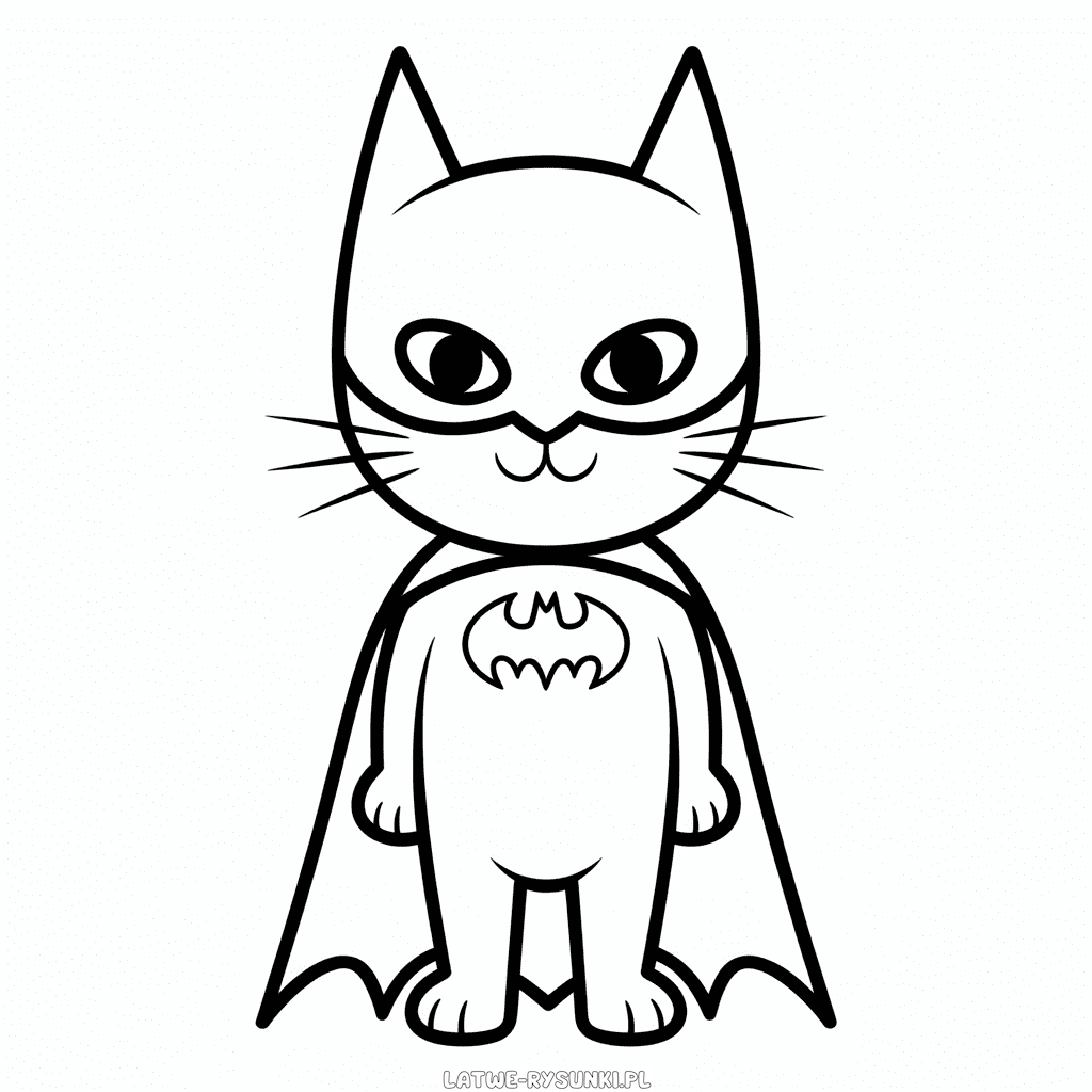 Rysunek Kot Batman