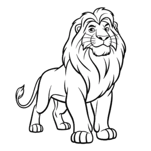 Rysunek Mufasa z Króla Lwa