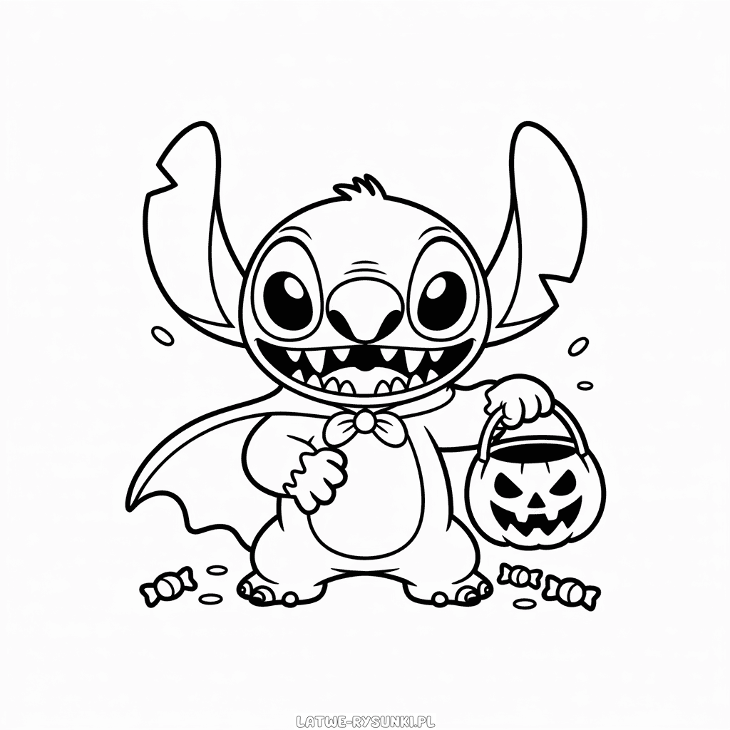 Rysunek Straszne Halloween Sticha