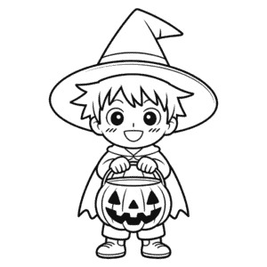 Rysunek Anime Halloween