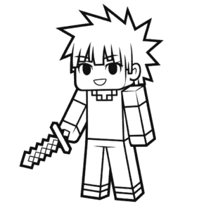 Rysunek Anime Minecraft