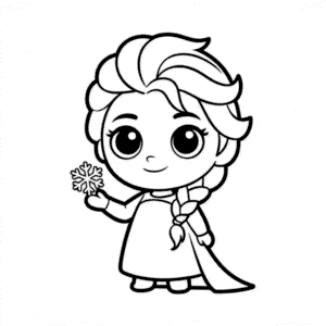 Rysunek Chibi Elsa