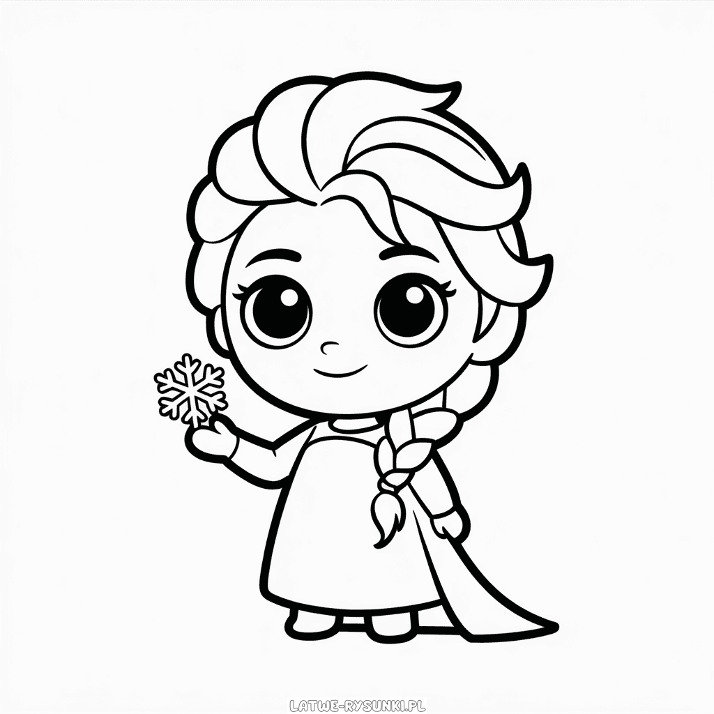 Rysunek Chibi Elsa