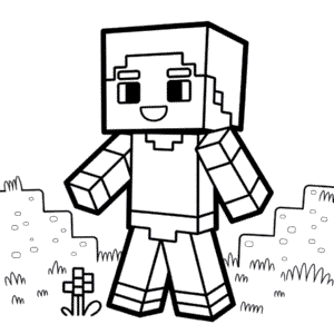 Rysunek Chibi Minecraft