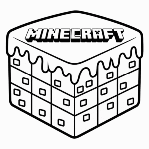 Rysunek Ciasto Minecraft