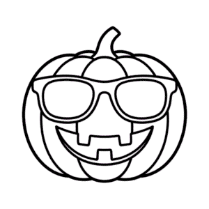 Rysunek Fajna Dynia na Halloween