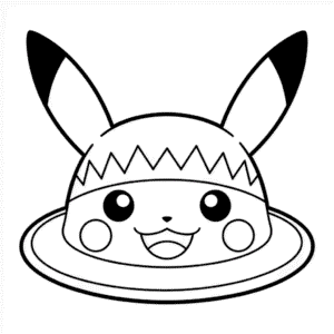 Rysunek Kapelusz Pikachu