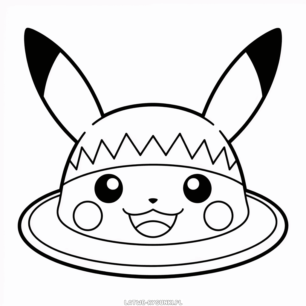 Rysunek Kapelusz Pikachu