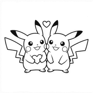 Rysunek Para Pikachu