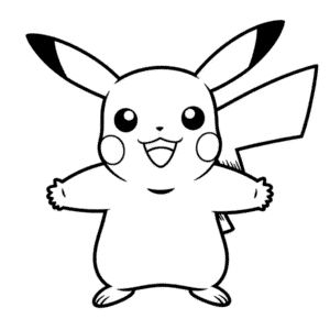 Rysunek Pikachu dla Dzieci