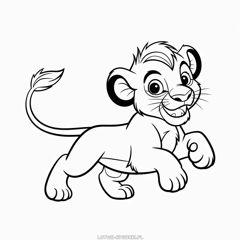 Rysunek Simba Król Lew